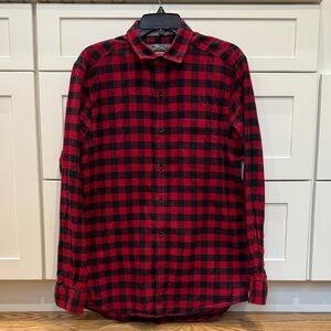 Johnston and Murphy Classic Red and Black Checkered Men's Shirt